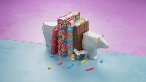 Books made of candy