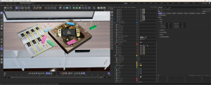 Scene construction in Cinema 4d