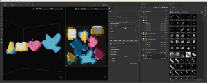 Custom Lucky Charms marshmallow "marbits" in Substance Painter